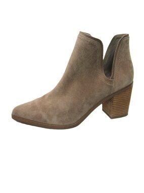 Steve Madden Havannah Womens Size 11 Suede 3" Heeled Booties Ankle Boots Taupe